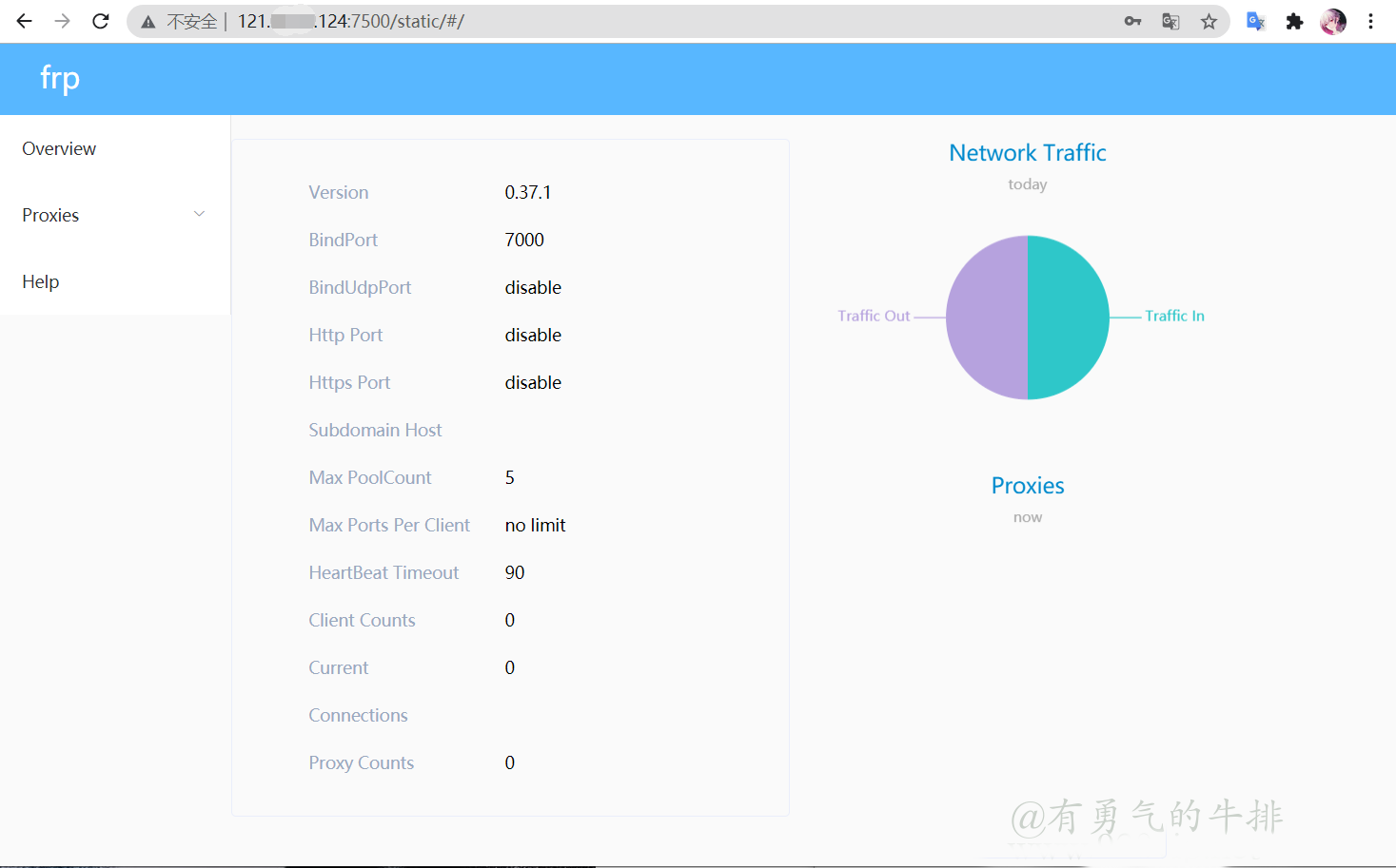 frp统计面板访问