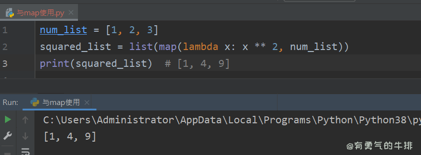 lambda与map一起使用