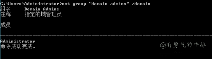 查询域管理员用户